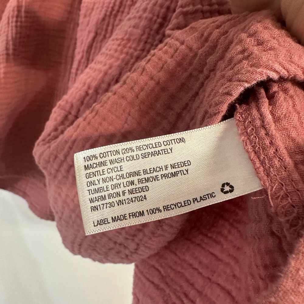 Universal Thread Pink Square Neck Peasant Blouse - image 3